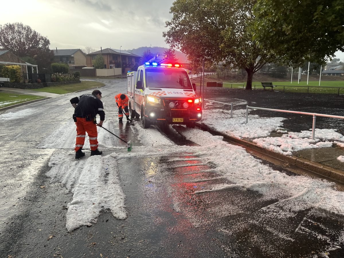 ‘Wildcard’ hail shower peppers parts of Queanbeyan region